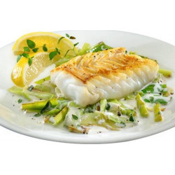 Merlu sauce poireau et...