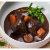 Joue de boeuf confite au vin rouge