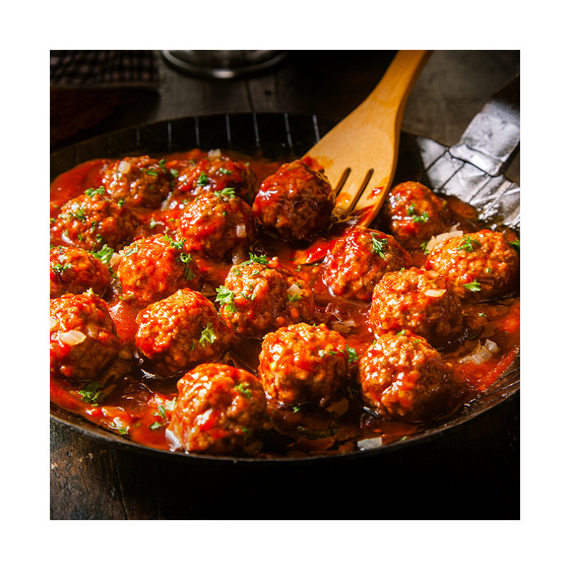 Boulette de boeuf sauce tomate basilic