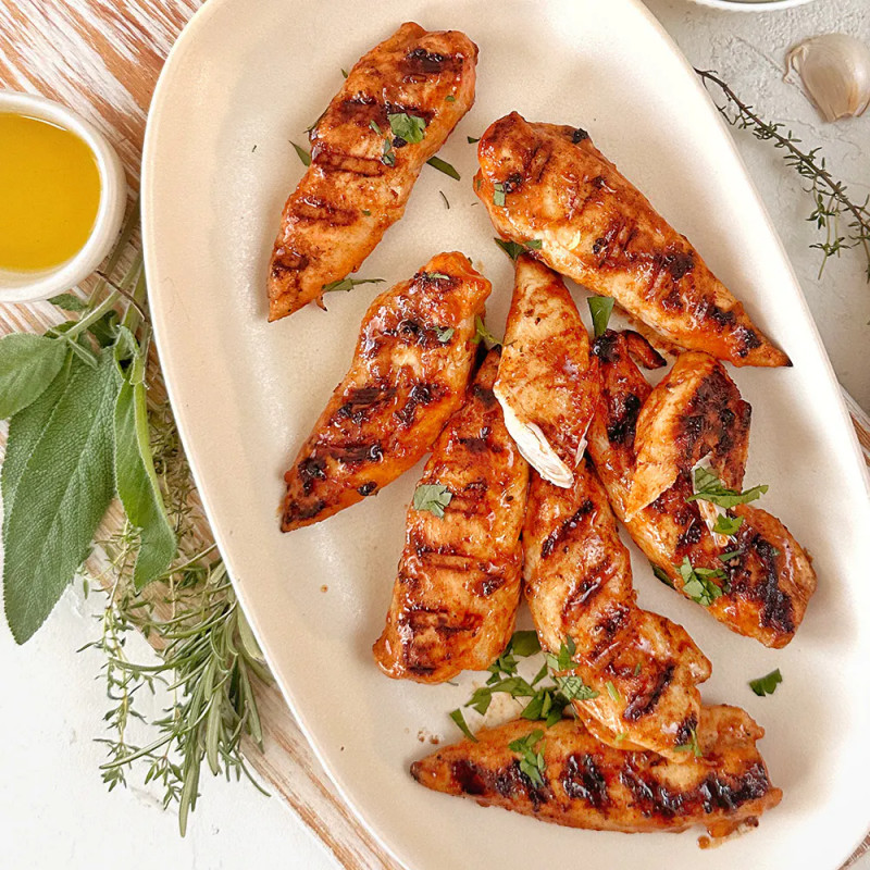 Aiguilette de poulet barbecue