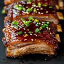 Travers de porc sauce...